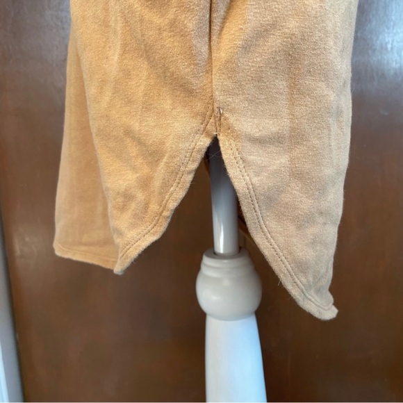 Forever 21 Women’s Tan Long Sleeve Mock Neck Mini Bodycon Dress Medium - Picture 9 of 10